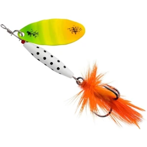 Lingurita Rotativa ABU GARCIA Reflex White LF, Firetiger, 7g, 4.5cm