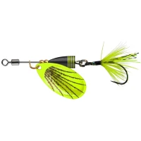 Lingurita Rotativa Cormoran Spinner Single Ul2 Chartreuse & Black, 2.8g, Carlig Nr.2/0