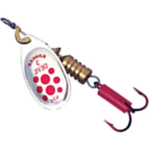 Lingurita Rotativa KONGER Devil Nr.0, S23 White Red Dot, 2.50g Lingurita Rotativa KONGER Devil Nr.0, S23 White Red Dot, 2.50g