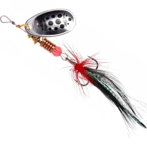 Lingurita Rotativa MIKADO Blaster With Tassel 2, Silver / 11, 4g Lingurita Rotativa MIKADO Blaster With Tassel 2, Silver / 11, 4g
