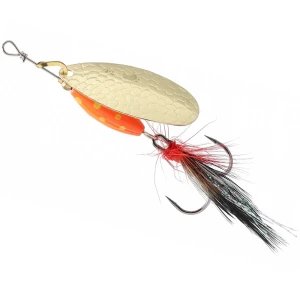 Lingurita Rotativa MIKADO Spinner M-Grub, Gold / Red Tiger, Nr.4, 13g