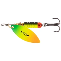 Lingurita Rotativa X-fish Rampage, 5.5g, Nr.1, Fire Tiger, 1buc/pac