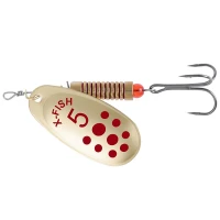 Lingurita Rotativa X-fish Spike, 4.5g, Nr.2, Gold, 1buc/pac