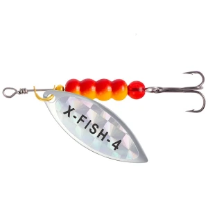 Lingurita Rotativa X-FISH Trophy, 16.5g, Nr.4, Silver Rainbow, 1buc/pac