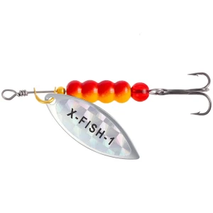 Lingurita Rotativa X-FISH Trophy, 7g, Nr.1, Silver Rainbow, 1buc/pac