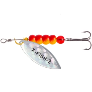 Lingurita Rotativa X-FISH Trophy, 9g, Nr.2, Silver Rainbow, 1buc/pac