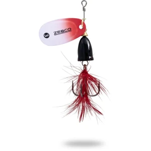 Lingurita Rotativa Zebco 12g Trophy Z-Vibe & Fly No. 5 black body/silver white-red/red fly sinking Lingurita Rotativa Zebco 12g Trophy Z-Vibe & Fly No. 5 black body/silver white-red/red fly sinking