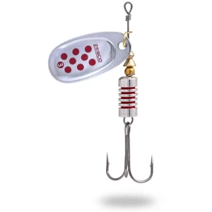 Lingurita Rotativa Zebco Trophy Z-Swirl Silver/Red Dots, Nr.3, 6g, Sinking Lingurita Rotativa Zebco Trophy Z-Swirl Silver/Red Dots, Nr.3, 6g, Sinking