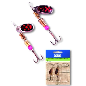 Set 2 Rotative Zebco Assortment Black Killer