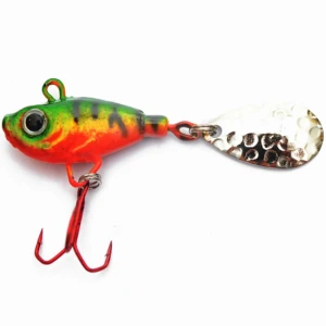 Spinnertail Profi Blinker Spinner Jig Fish, Green Fire Tiger, 13g