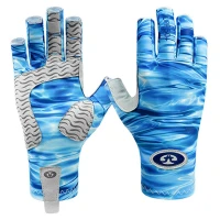 Manusi Flying Fisherman Sunbandit Pro Series Gloves Blue Water L-xl