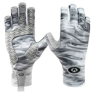Manusi Flying Fisherman Sunbandit Pro Series Gloves Gray Water L-XL