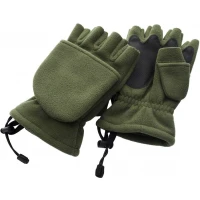 Manusi Trakker Polar Fleece Gloves, Green Manusi Trakker Polar Fleece Gloves, Green