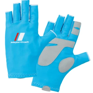 Manusi UV MAJOR CRAFT Summer Cut-Glove, Light Blue, Marime L
