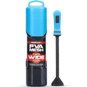 Kit Plasa Solubila + Tija Compresie Nash Webcast PVA System Wide, 37mm x 7m