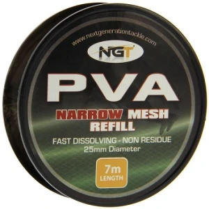 SAC SOLUBIL NGT PVA NARROW REFILL MESH 7MT 25MM SAC SOLUBIL NGT PVA NARROW REFILL MESH 7MT 25MM