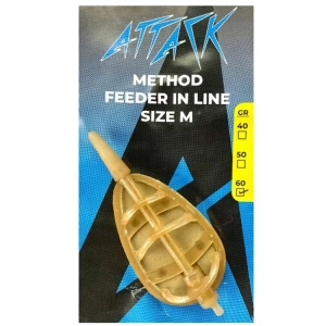 Method Feeder Attack Inline, Medium 50g 1buc/plic  Method Feeder Attack Inline, Medium 50g 1buc/plic