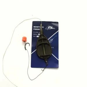 MONTURA FEEDER FL METHOD FARA TIJA 30G CARLIG NR 8 SPIN 10MM CU PORUMB FLOTANT E M