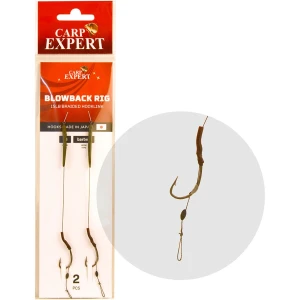 Carlige Legate Carp Expert Blow Black Rig, 15lbs, nr.4, 2buc/plic Carlige Legate Carp Expert Blow Black Rig, 15lbs, nr.4, 2buc/plic