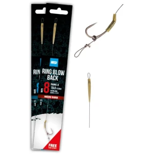 Carlige Legate Nash Ring Blow Back Rig Barbless, 20lbs, nr.6, 1buc/plic