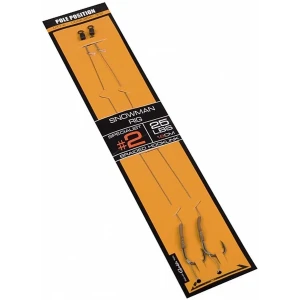 Carlige Legate Pole Position Snowman Gamakatsu, 18cm, 25Lbs, Nr. 2, 2buc/pac