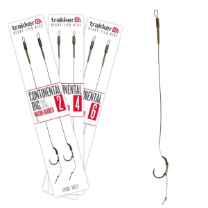 Carlige Legate TRAKKER Continental Ready Rigs, Micro Barbed, Nr.4, 35lbs, 2buc/pac