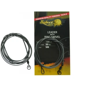 Inaintas Select Baits Leader with Ring Swivel - 100cm / 50lb