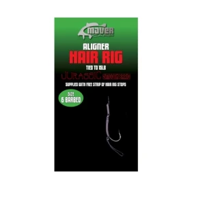 MONTURA MAVER HAIR RIG LONG SHANK NR 6 15lb COATED BRAID