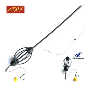 Montura Attack Momitor Inline 50g, Carlig Hayabusa K1 Nr.610, Porumb Silicon