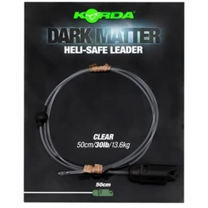 Montura Elicopter cu Vartej Rapid KORDA Dark Matter Leader Heli-Safe, Clear, 40lbs, 1m
