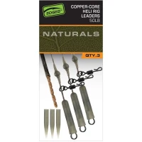 Montura Fox Edges Naturals Copper-Core Heli Rig Leaders, 75cm, 3buc/pac