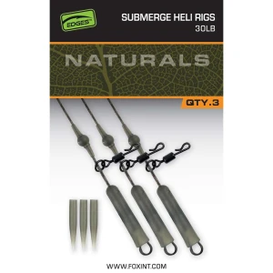Montura Fox Edges Naturals Submerge Heli Rig Leaders 30lb, 3buc/pac Montura Fox Edges Naturals Submerge Heli Rig Leaders 30lb, 3buc/pac