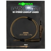 Montura Plumb Pierdut Korda Dark Matter Leader Qc Hybrid Clip, Gravel, 30lbs, 50cm