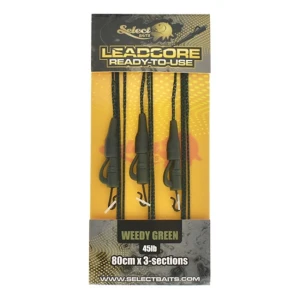 Montura Select Baits Lead Clip Leadcore Leaders, 3buc/set 45lb