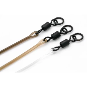 Montura cu Vartej KORDA Dark Matter Leader Ring Swivel, Silt, 30lbs, 1m