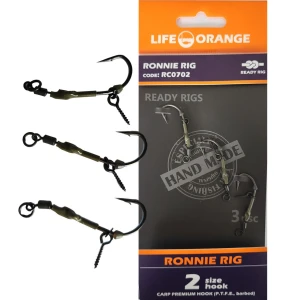 Rig Crap Ronnie Rig 04 Orange Series 7 No.4, 20lb, 3buc/pac Rig Crap Ronnie Rig 04 Orange Series 7 No.4, 20lb, 3buc/pac