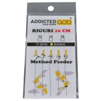 Carlige Legate ADDICTED Carp Baits, Nr.16, 10cm, 5buc/pac