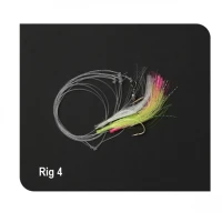 Carlige Montate DAM 4 Mackrel UV No.2/0 100cm/10cm 0.55/0.45mm Carlige Montate DAM 4 Mackrel UV No.2/0 100cm/10cm 0.55/0.45mm