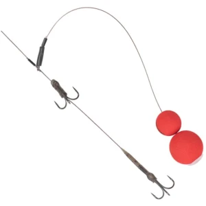 Kit FOX RAGE Predator Twin Treble Pop Up Traces, Size 6, 40lb, 1buc/pac