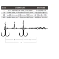 Montrura BKK Chain-21 Stinger Rig, Carlig nr.1 / Spear 21 SS / 16-18cm