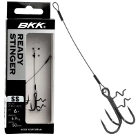 Montrura BKK Spear Stinger 7x7 Wire Zander Ready Stinger Rig, 8cm, 0.36mm, Nr.4, 7kg, 2buc/pac