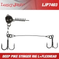 Montura Lucky John Deep Pike Stinger Rig L+Flexhead Nr.1/0, 10g, 1buc/pac