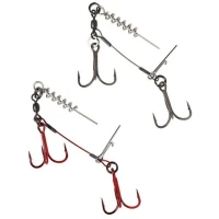 Montura SAVAGE GEAR Carbon Corkscrew Stinger, 31Kg, Nr.2-2/0, 2buc/pac Montura SAVAGE GEAR Carbon Corkscrew Stinger, 31Kg, Nr.2-2/0, 2buc/pac