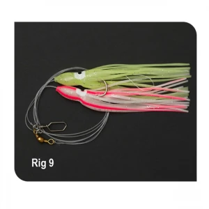 Carlige Montate Ron Thompson 9 Octopus II No.5/0 Glow Hokkai 120cm/6.5cm 0.60mm