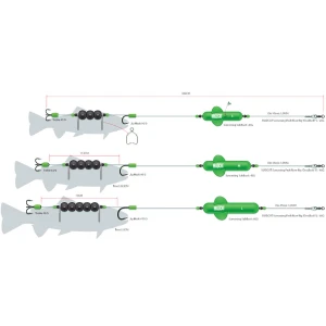 Montura Somn DAM Madcat Screaming River DeadBait Marime S, 100mm, 1/0-6/0, 180cm, 20g