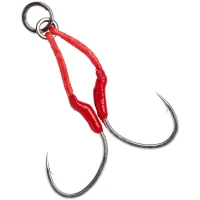 Montura Somn SAVAGE GEAR Bloody Assist Hook SJ Double, Nr.2/0, 2buc/pac Montura Somn SAVAGE GEAR Bloody Assist Hook SJ Double, Nr.2/0, 2buc/pac