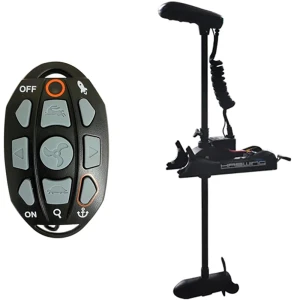 Motor Electric HASWING Cayman B GPS 55lb Long Shaft, Black