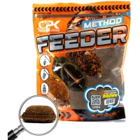 Groundbait Cpk Method Feeder Faina De Peste Si Pelete Macinate, Brown, 900g