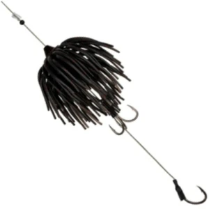 Teaser BLACK CAT Real Worm, Black Red Flash, 120g, 1buc/pac