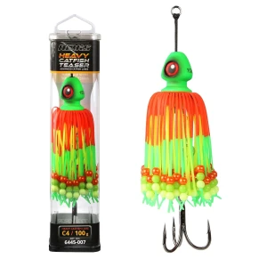 Teaser NEVIS Bullet Head, 150g, Portocaliu-Verde-Galben, 1buc/pac